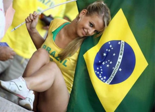 Navijačica iz Brazila